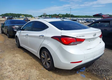 2014 Hyundai Elantra Limited from USA, damaged, VIN 5NPDH4AE6EH480910